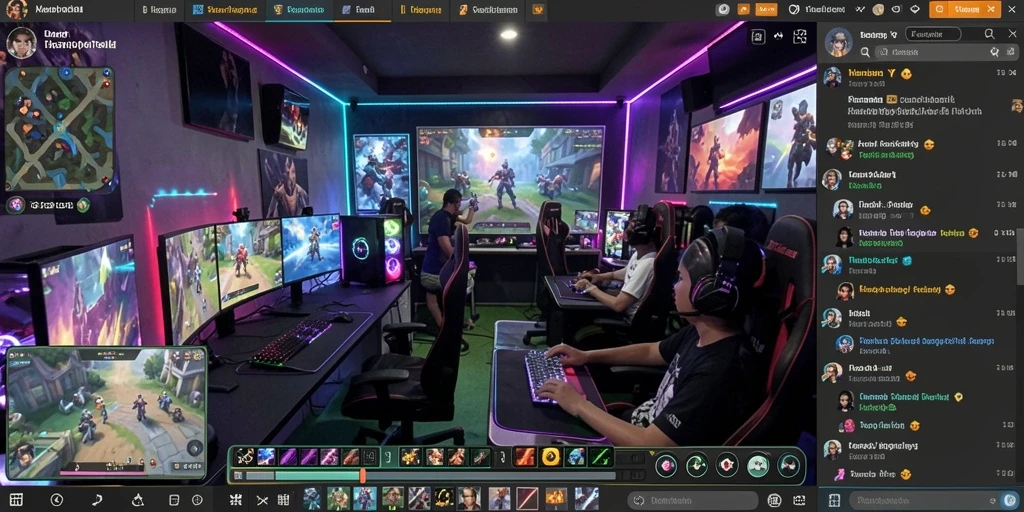 Screenshot menunjukkan tampilan antarmuka utama permainan.