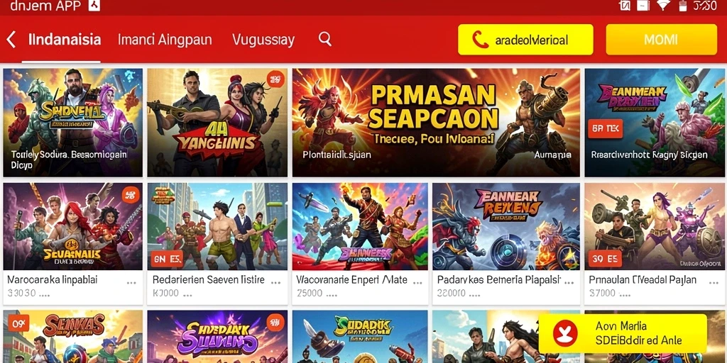 Screenshot menampilkan tampilan awal permainan SAND77 yang menarik.