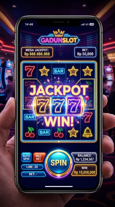 Cuplikan layar menu unduhan gadunslot untuk perangkat Android
