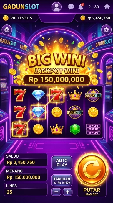 Galeri pratinjau visual gadunslot build APK resmi terbaru